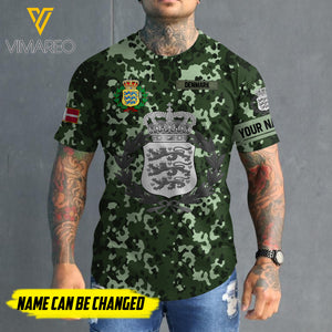 Customized Denmark 3D PRINTED SHIRT 2107MQ