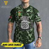 Customized Denmark 3D PRINTED SHIRT 2107MQ