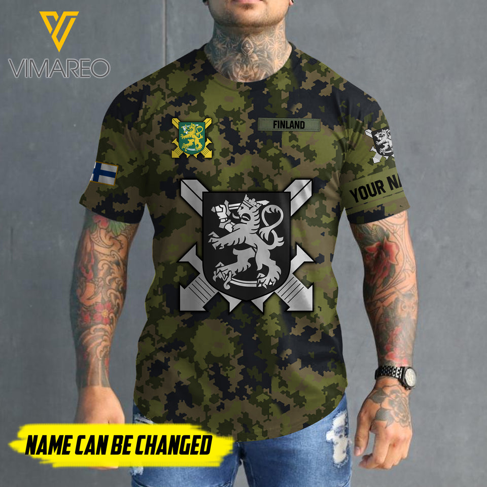 Customized Finland 3D PRINTED SHIRT 2407MQ