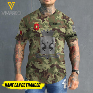 Customized Italy 3D PRINTED SHIRT 2107MQ