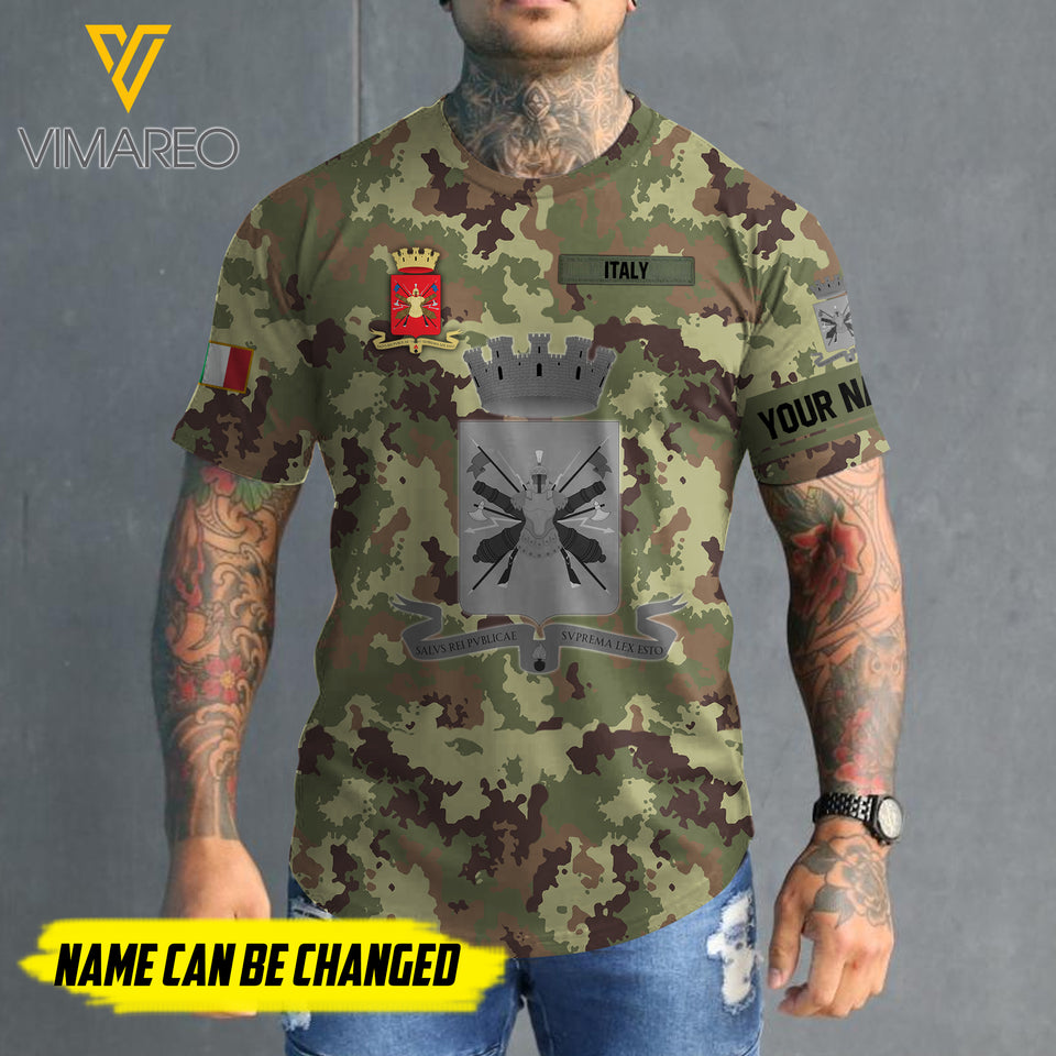 Customized Italy 3D PRINTED SHIRT 2107MQ