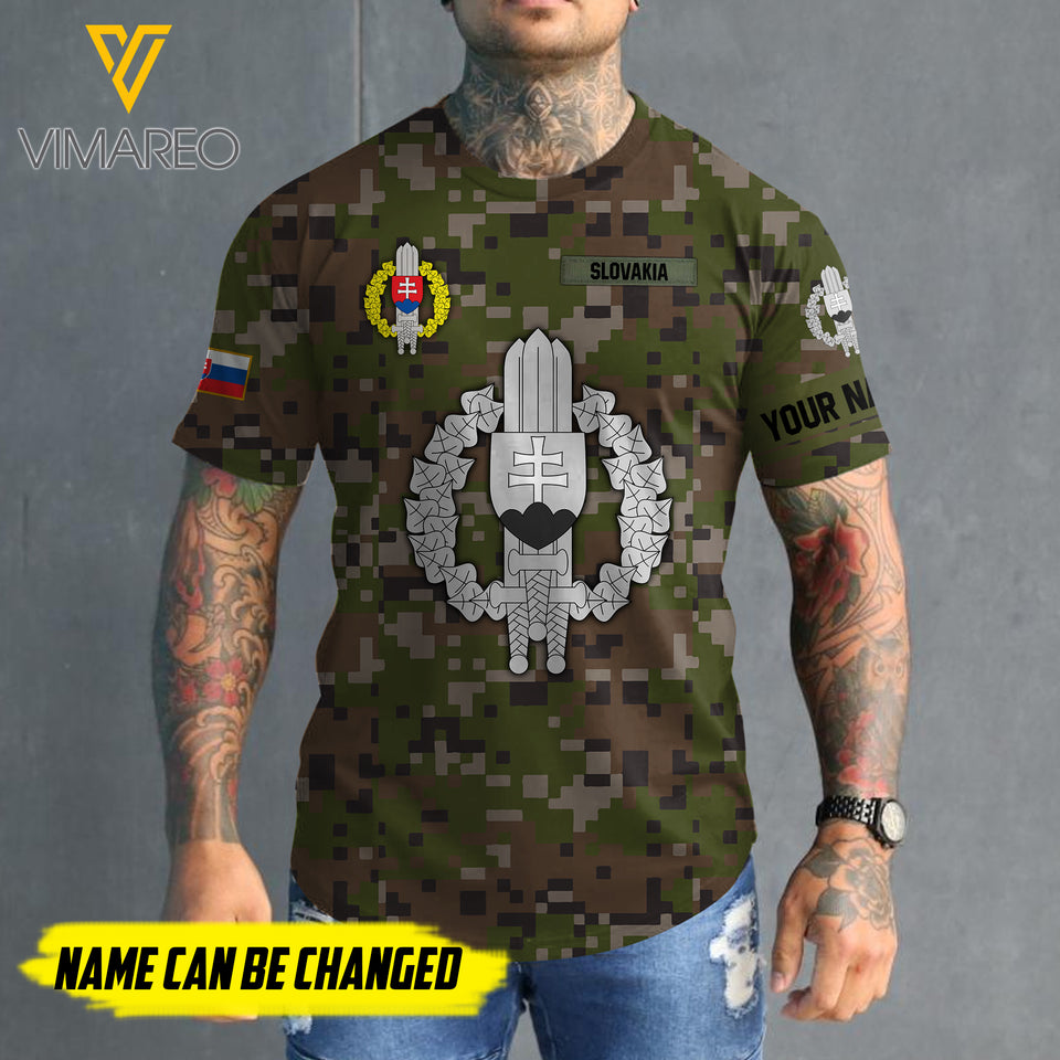 Customized Slovakia 3D PRINTED SHIRT 2407MQ
