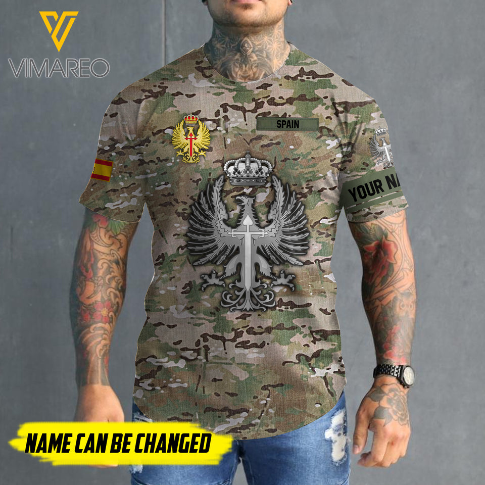 Customized Spain 3D PRINTED SHIRT 2207MQ