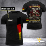 Customized GERMANY TRUCKER 3D PRINTED SHIRT 2007MQ