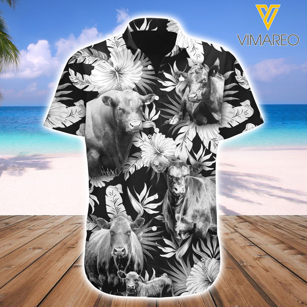 Angus Cattle 3D Printed Mens Shirt AUG-HQ18