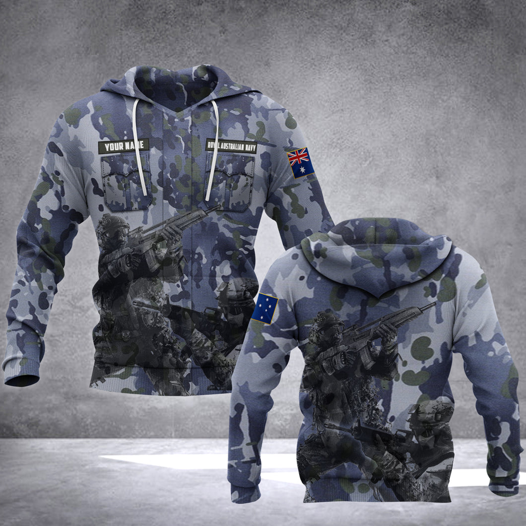 Austraian Navy Art combat personalized HOODIE 3D PRINTED
