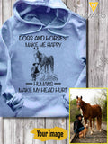 PERSONALIZED YOUR HORSE HOODIE 3D PRINTED JUE-MD21