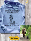 PERSONALIZED YOUR HORSE HOODIE 3D PRINTED JUE-MD21