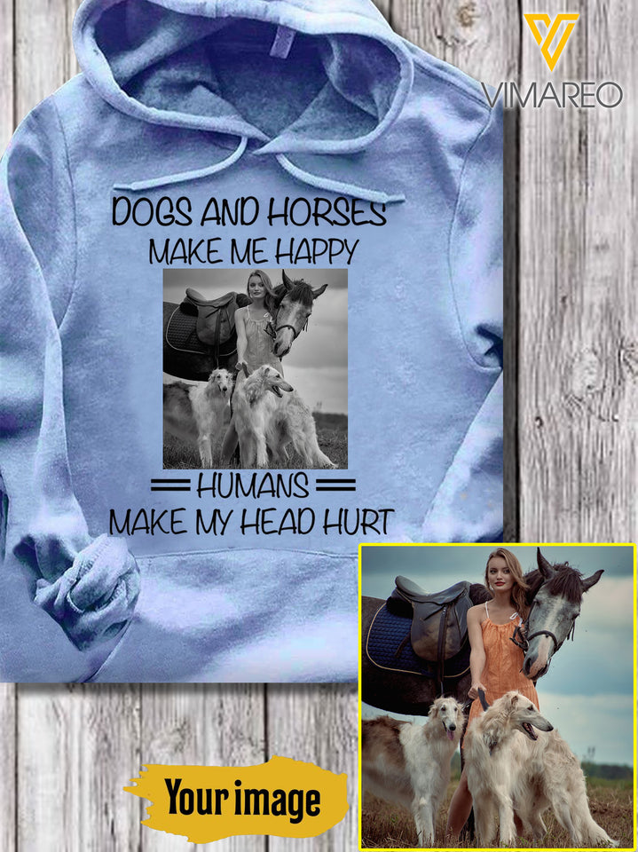 PERSONALIZED YOUR HORSE HOODIE 3D PRINTED JUE-MD21