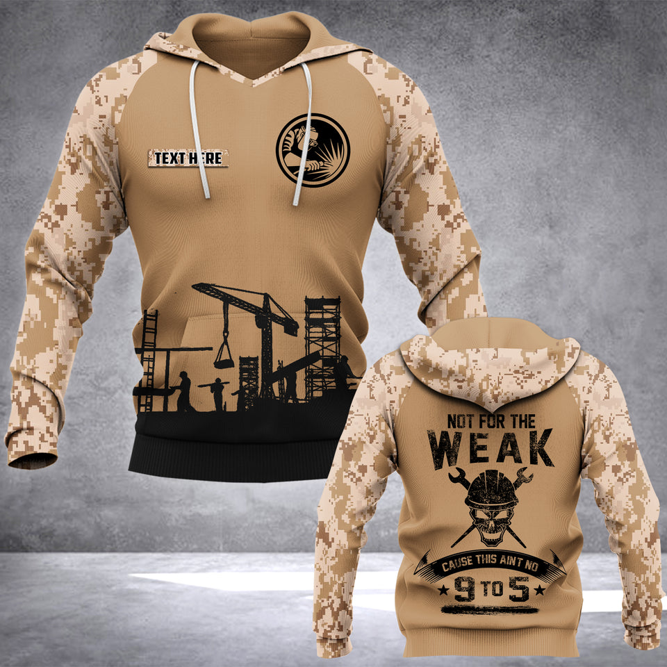 IRONWORKER CAMO CUSTOMIZE HOODIE 3D PRINTED