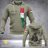 Customized Hungary Soldier 3D Printed Shirt/Hoodie ZD064