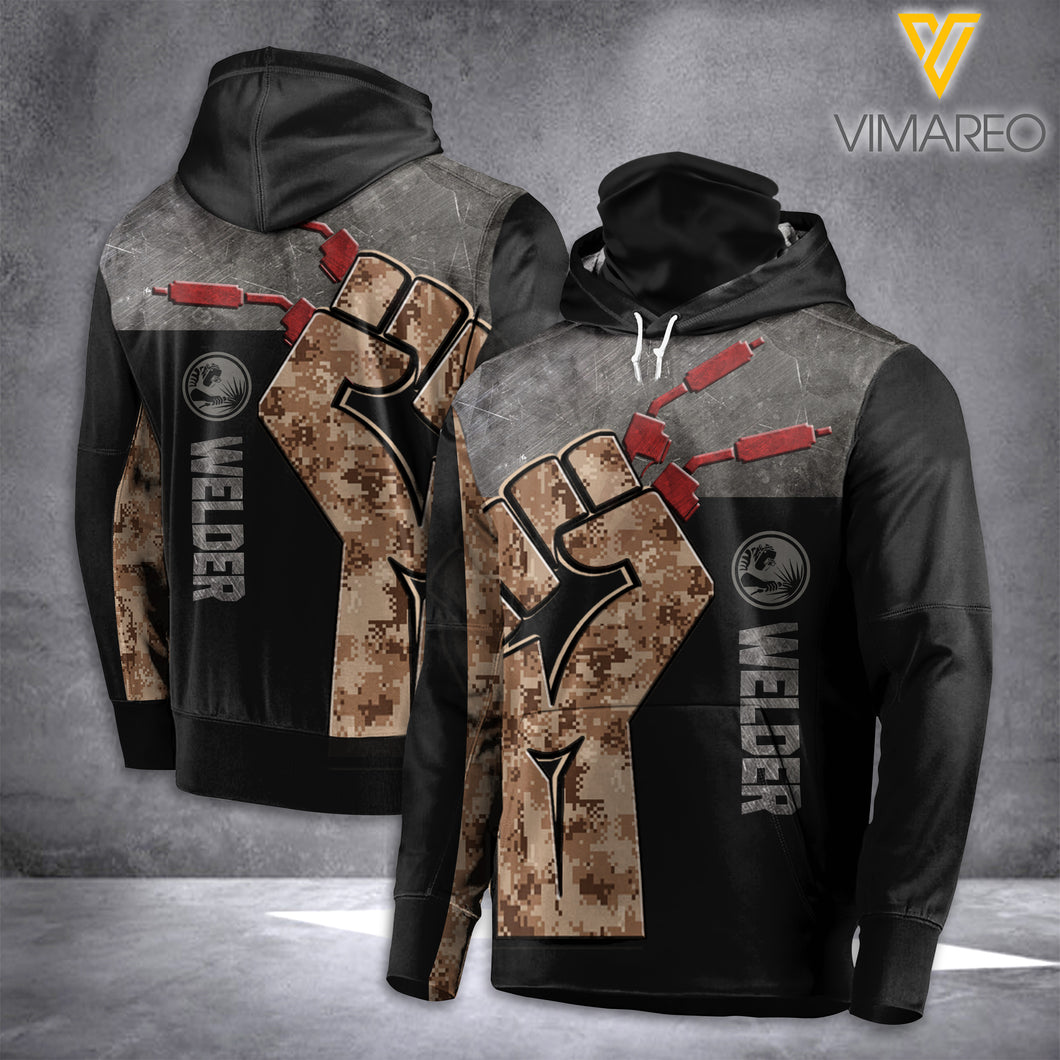 VH Welder mask HOODIE 3D ALL PRINT 2202 HMD