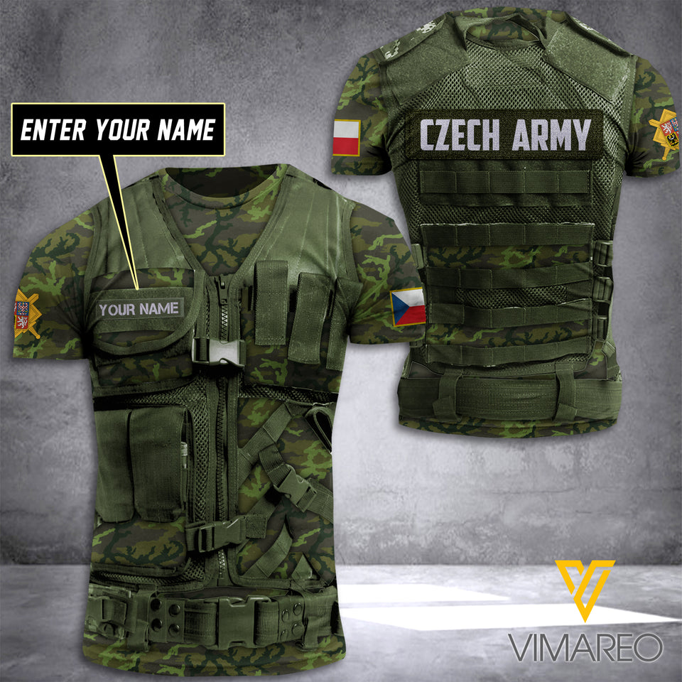 PHN Personalized Czech Army 3D Printed Shirt APR-DT08