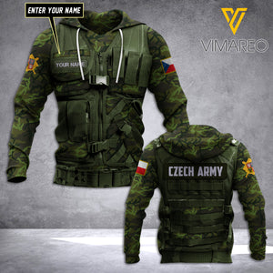 PHN Personalized Czech Army 3D Printed Shirt APR-DT08