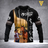 PERSONALIZED American Quarter Horse HOODIE 3D PRINTED AUG-QH23