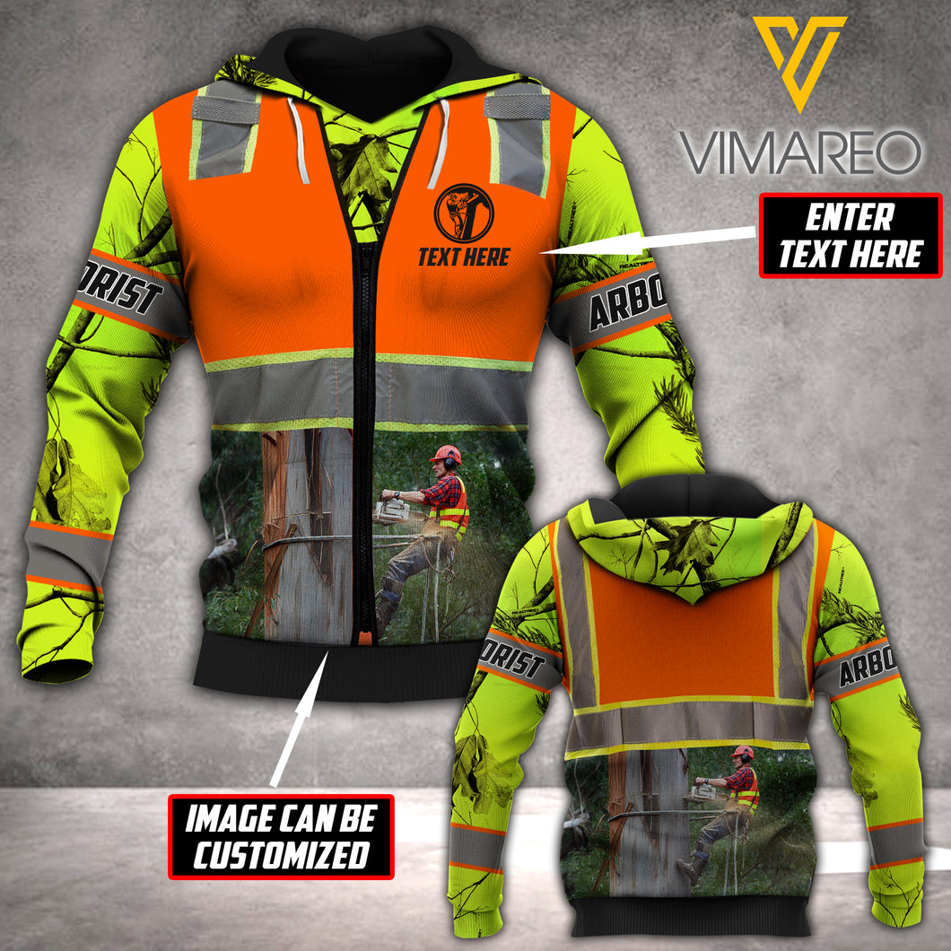 PERSONALIZED ARBORIST HOODIE 3D PRINTED AUG-DT23