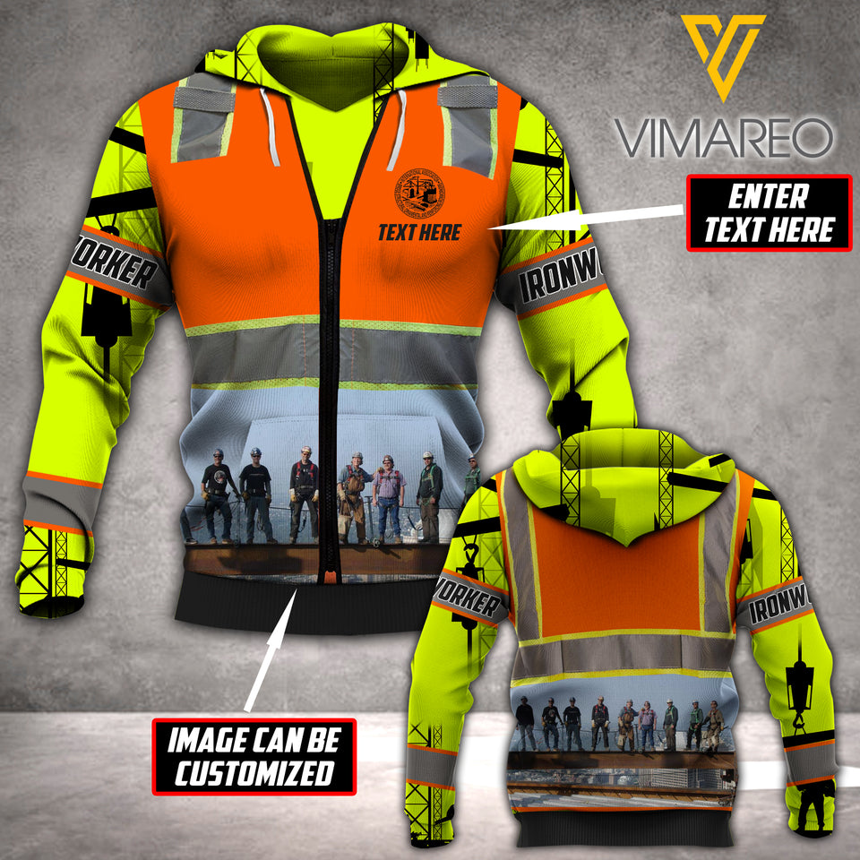 PERSONALIZED IRONWORKER HOODIE 3D PRINTED AUG-DT23