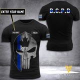PHN Personalized British Columbia Police BCPD Printed T-Shirt APR-DT29