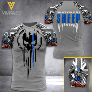 PHN British Thin Blue Line TSHIRT 3D PRINTED AUG-QH27