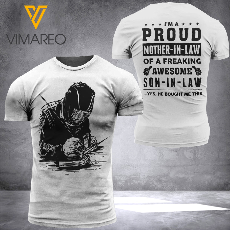 PHN HAPPY MOTHER'S DAY - SON IN LAW WELDER TSHIRT PRINTED APR-QH09
