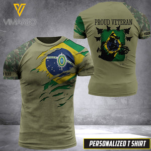 PHN PERSONALIZED Brazilian Soldier HOODIE 3D PRINTED APR-LN08