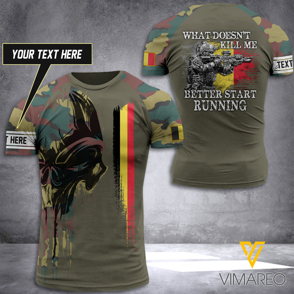 Customized Belgian Soldier 3D Printed Combat Shirt EZQ40521