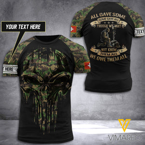 Customized Swiss Soldier 3D Printed Combat Shirt EZQ1205