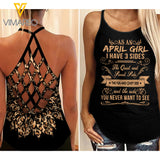April Girl 3 sides Criss-Cross Open Back Camisole Tank Top 3 style ZQ1403