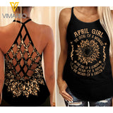 April Girl mermaid Criss-Cross Open Back Camisole Tank Top 3 style ZQ1403