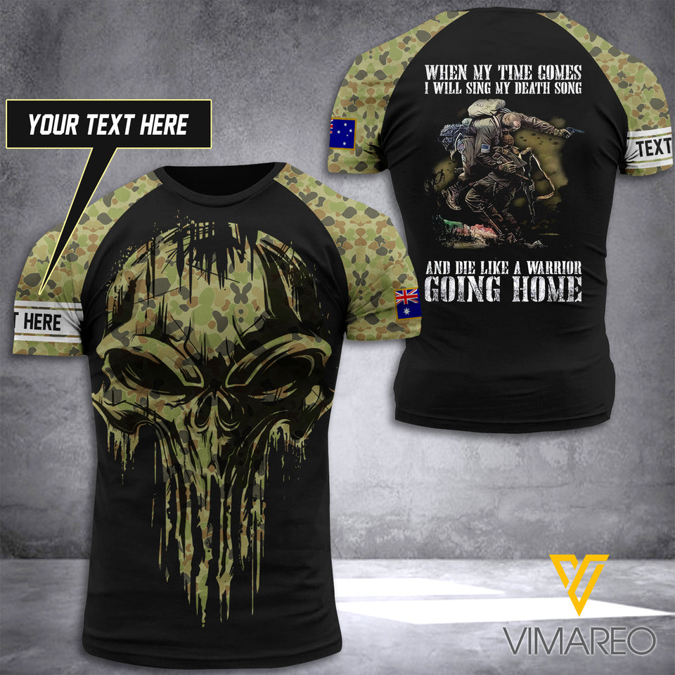 Customized Australian Soldier 3D Printed Combat Shirt EZHQ0406
