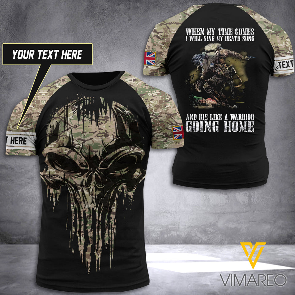 Customized British Soldier 3D Printed Combat Shirt EZHQ0406
