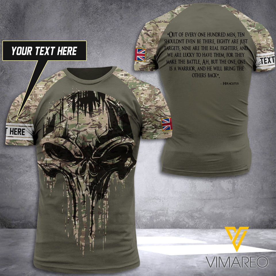 Customized British Soldier 3D Printed Shirt EZHQ310521