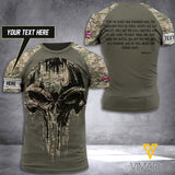 Customized British Soldier 3D Printed Shirt EZHQ310521