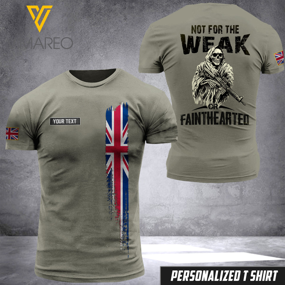 Customized British soldier 3D Printed Shirt Not for the weak EZQ074