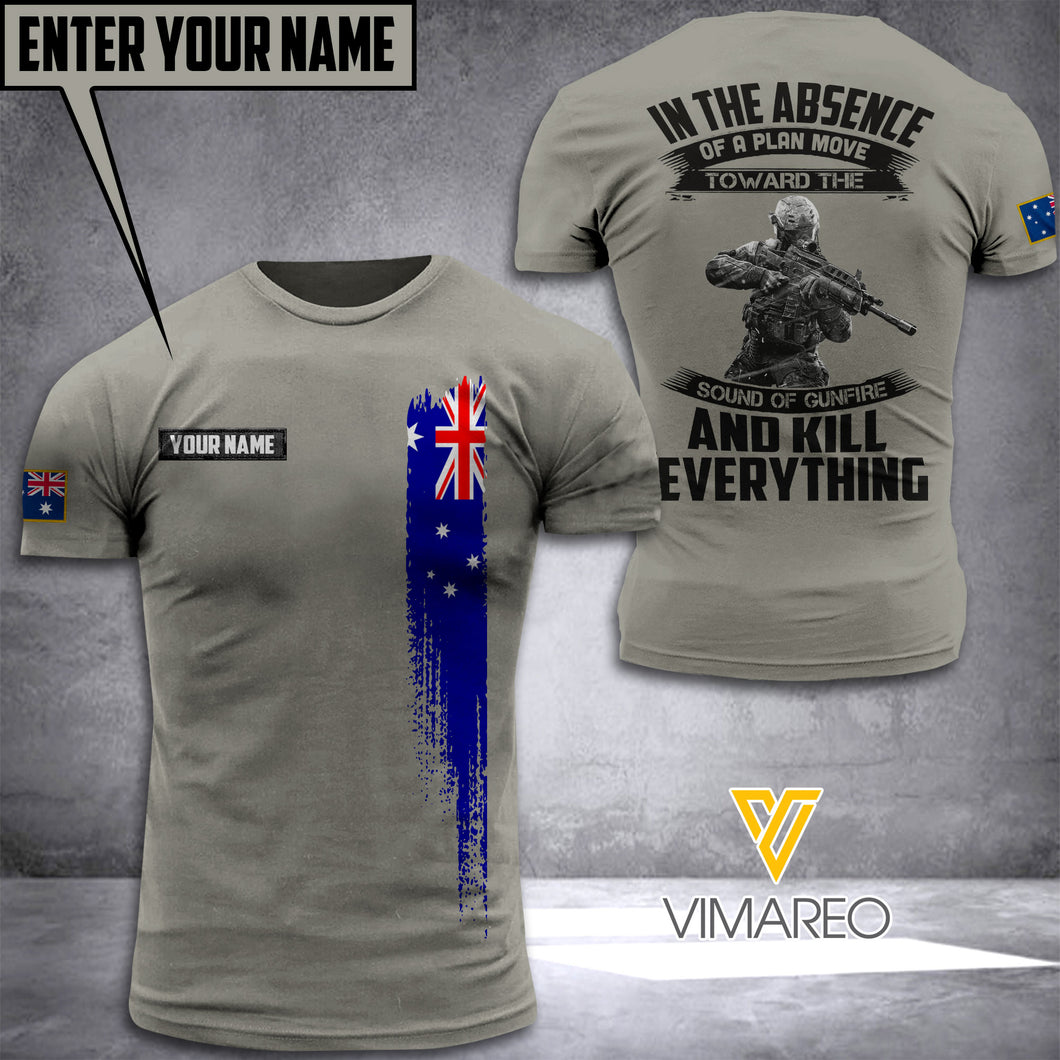 Customized Australian Soldier 3D PRINTED SHIRT VQ250122