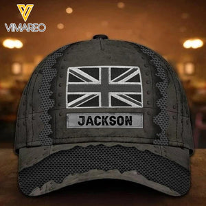 Persionalized British Peaked Cap 3D 1003NL