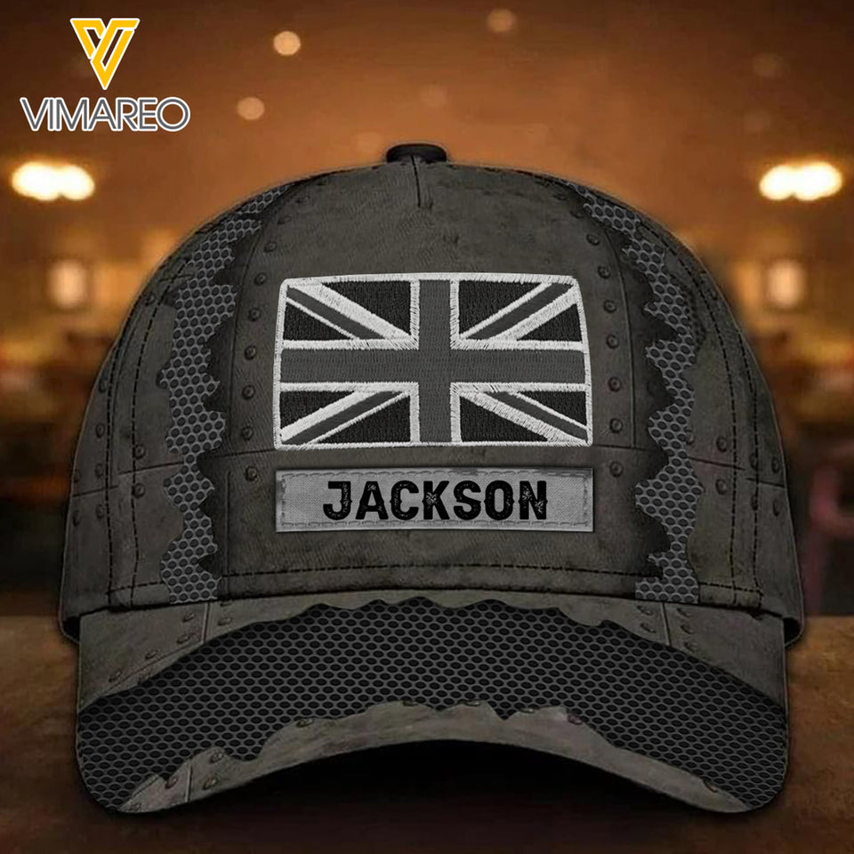 Persionalized British Peaked Cap 3D 1003NL