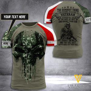 Customized Denmark Soldier 3D Printed Shirt EZT310521