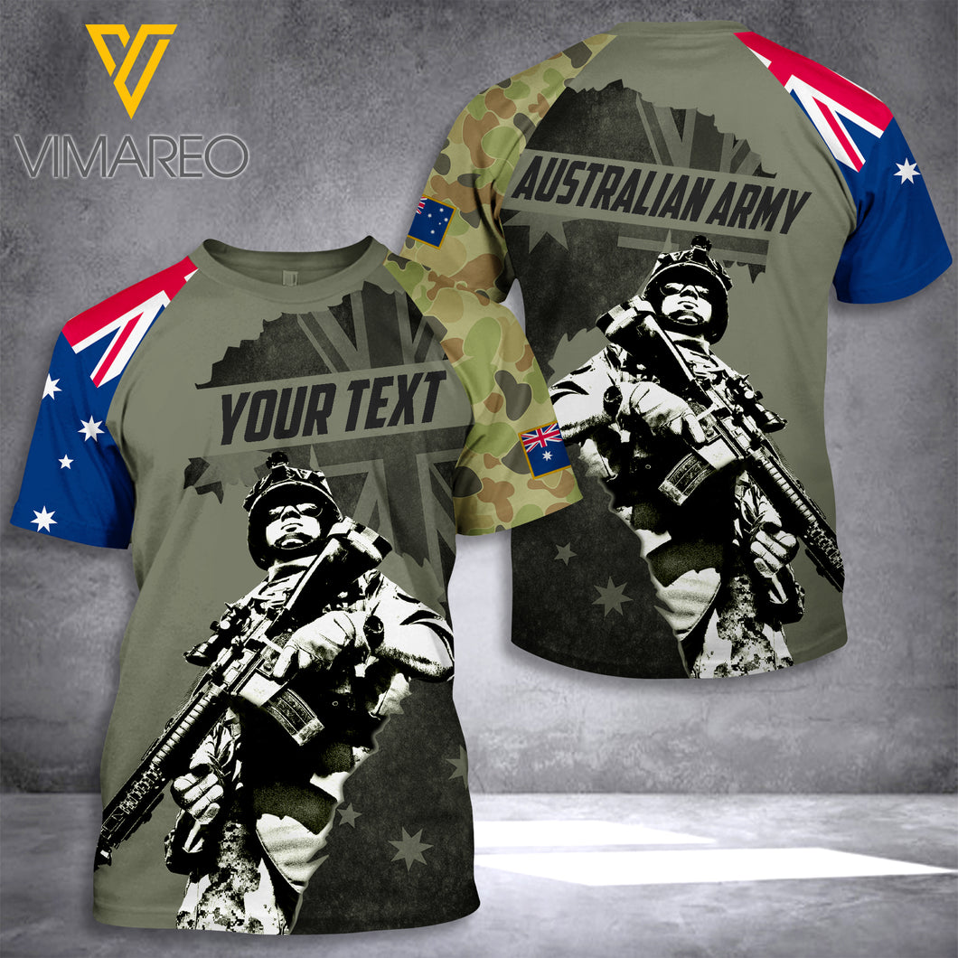 Customized Australian Soldier 3D Printed Combat Shirt EZT110621