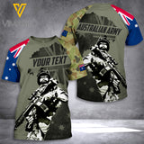 Customized Australian Soldier 3D Printed Combat Shirt EZT110621