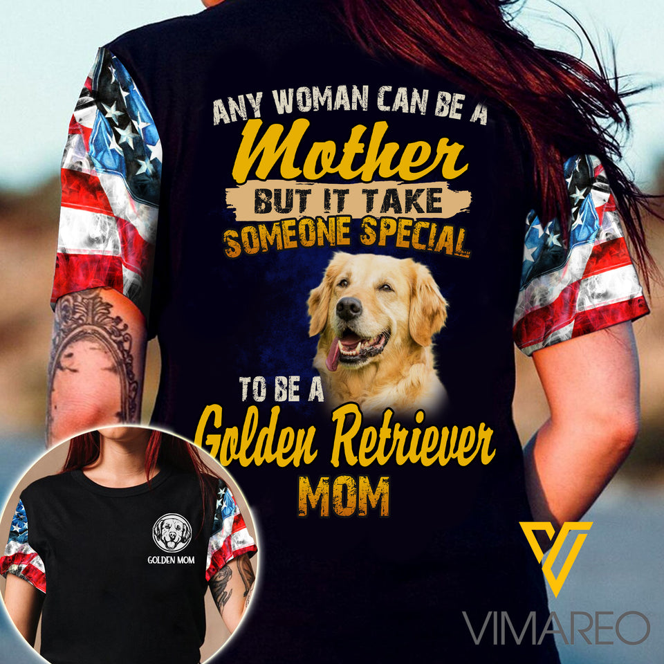 Golden Retriever Mom 3d Printed Shirt EZT0107