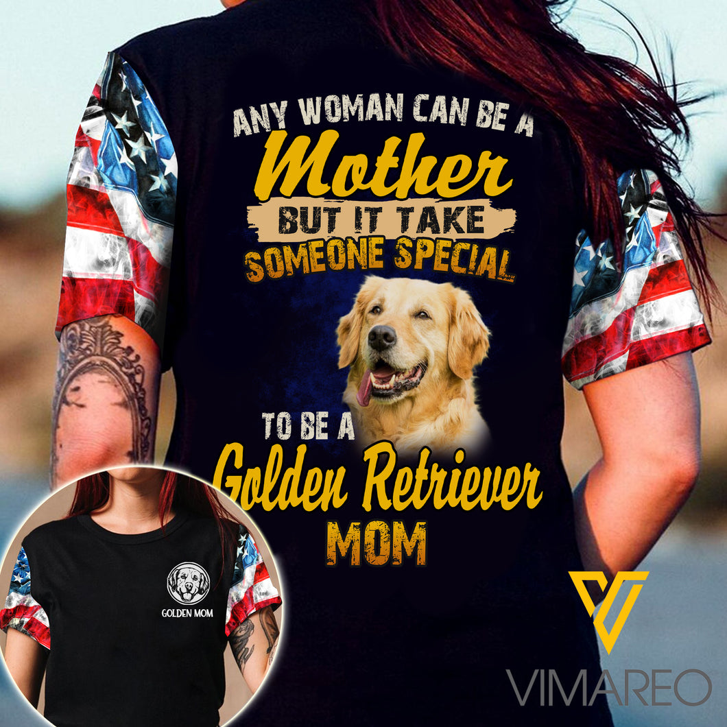 Golden Retriever Mom 3d Printed Shirt EZT0107