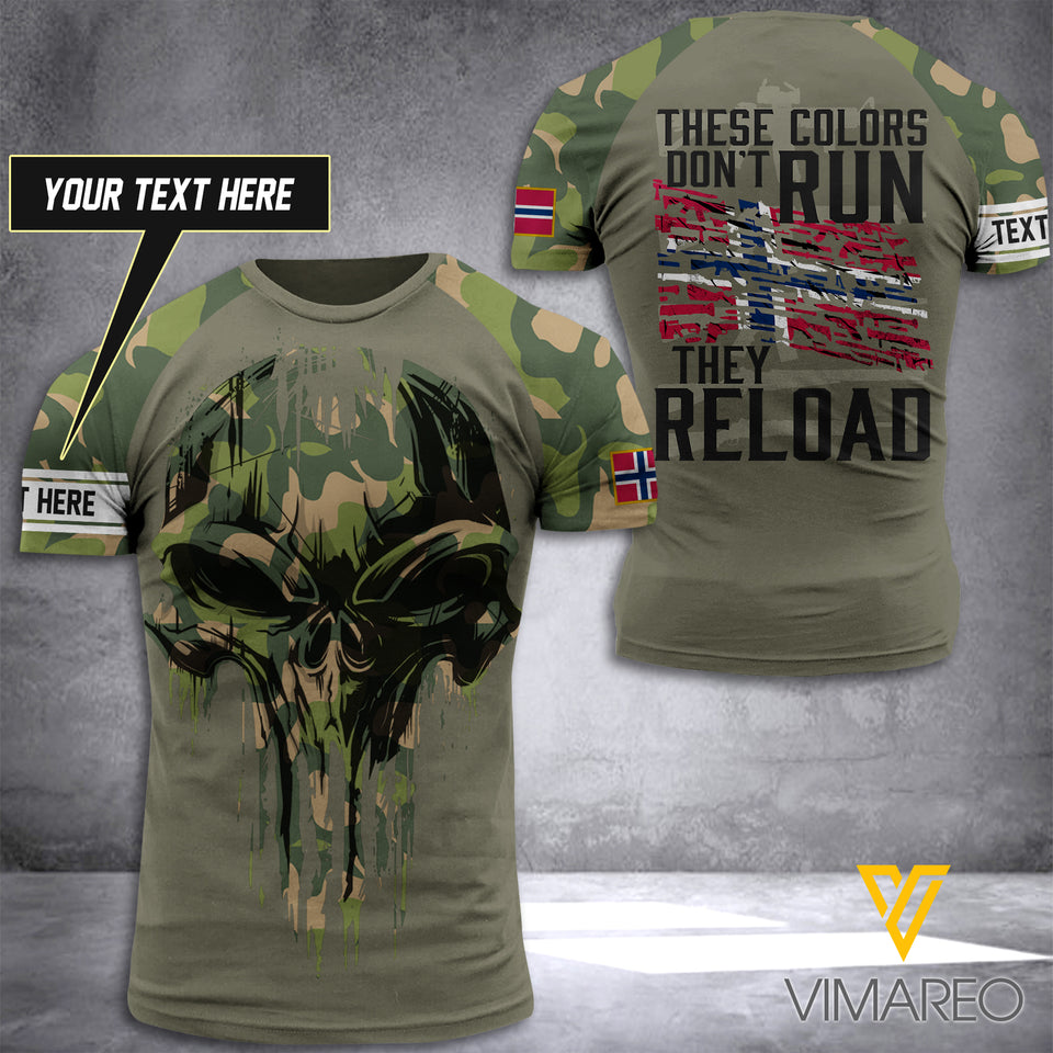 Customized Norway Soldier Reload 3D Printed Shirt EZT130521