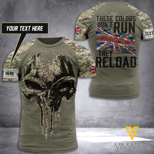 Customized british Soldier Reload 3D Printed Shirt EZT130521
