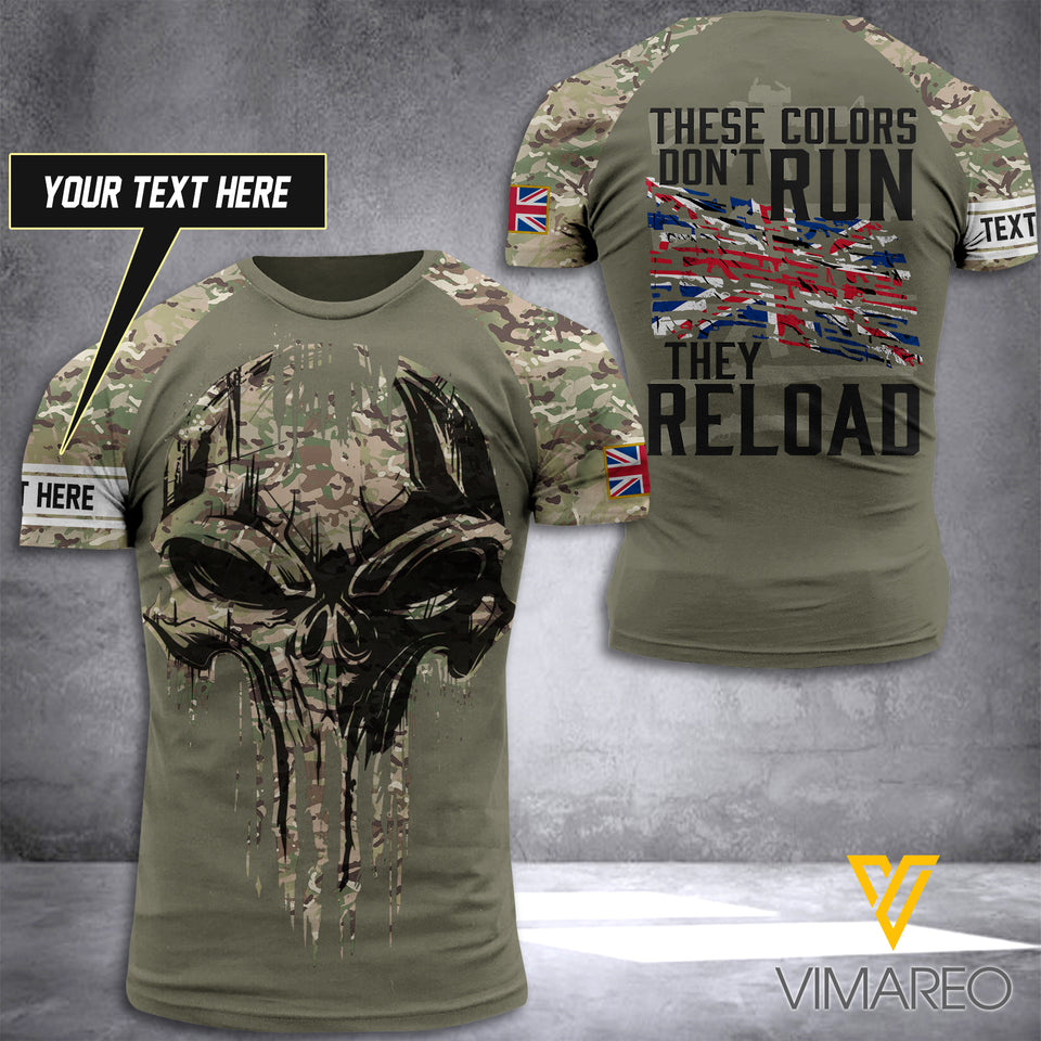 Customized british Soldier Reload 3D Printed Shirt EZT130521