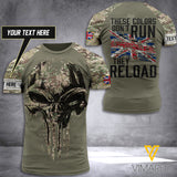 Customized british Soldier Reload 3D Printed Shirt EZT130521