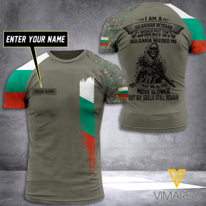 Customized Bulgaria Soldier 3D Printed Combat Shirt EZT084