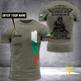 Customized Bulgaria Soldier 3D Printed Shirt EZT074