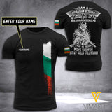 Customized Bulgaria Soldier 3D Printed Shirt EZT074