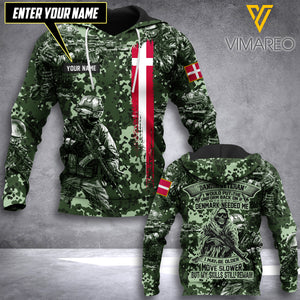 Customized Denmark Soldier 3D Printed Combat Shirt EZT1405
